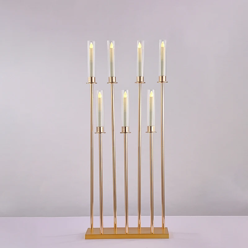 

Candelabras 118 CM Height 7 Arms Candle Holders Luxury Wedding Table Centerpiece Candlesticks Home Decoration