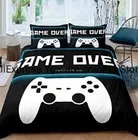 Комплект постельного белья с 3D геймпадом, комплект современного игрового контроллера, покрывало для видеоигр, пододеяльник для молодежи, детей, мальчиков, на заказ