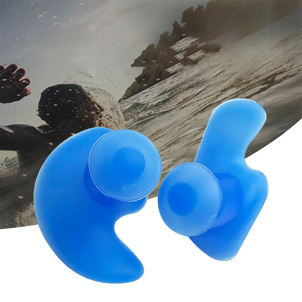 Swimming Earplugs Spiral Silicone Professional Anti-noise and Waterproof Suitable for Adults Children | Спорт и развлечения