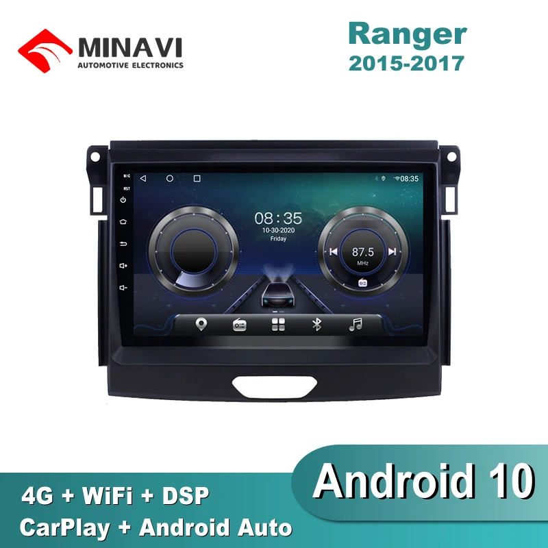 

Автомагнитола 9 дюймов, DSP, Android 10, мультимедиа, для Ford Everest Ranger 2015-2018, GPS-навигация, навигатор, стерео, 4G, SIM, Carplay