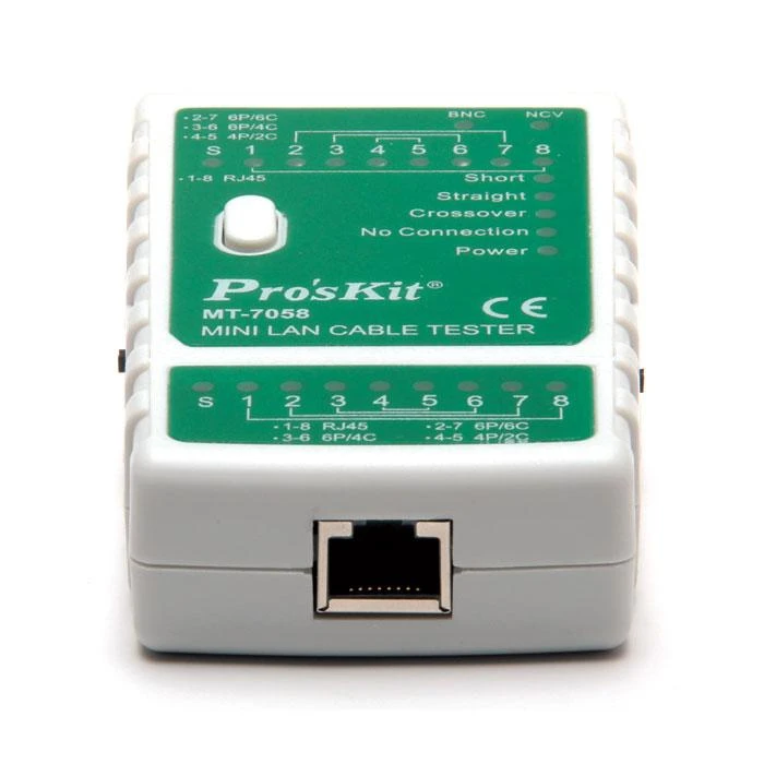 Mini Pro'sKit MT-7058 Multifunctional BNC Cable Network Tester Wireless Wire Voltage Detecto Cable Tracker Checker
