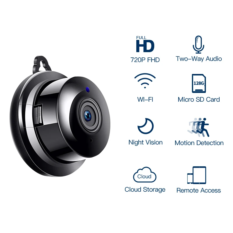 FREDI домашней безопасности Мини WI FI 1080P IP Камера Беспроводной небольшой мини CCTV
