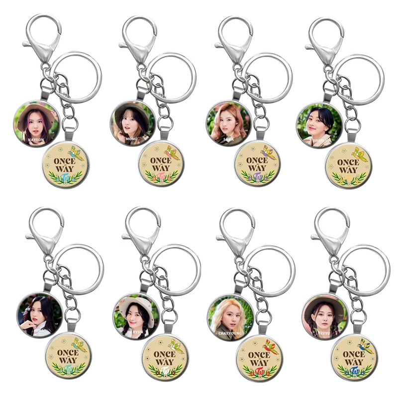 

Круглый кристаллический кулон в стиле K-POP 2022 с пожеланиями по сериалу, брелок для ключей, аксессуары для сумки SANA MOMO JIHYO Мина Q45