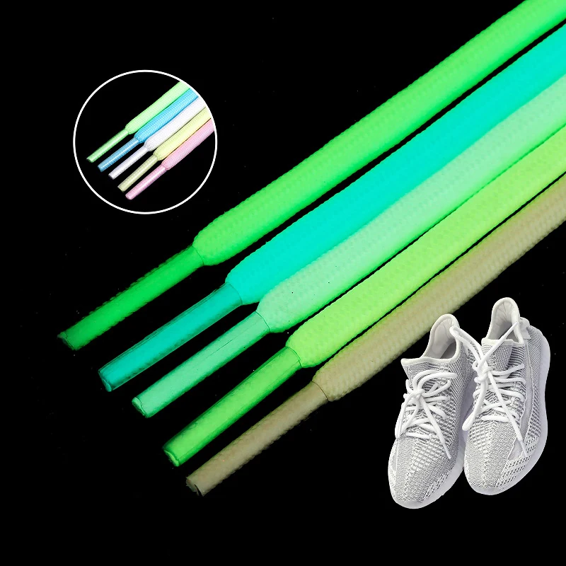 Круглые шнурки для ботинок Cordones Redondos Chaussures Lacets Sznurowadla Lacet Chaussure светится в темноте