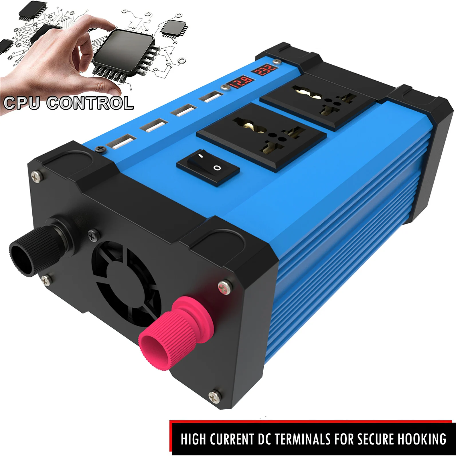 Portable Convenient Modified Sine Wave Inverter Simple Exquisite Practical Cross Border for Outdoor Indoor Truck Car | Автомобили и