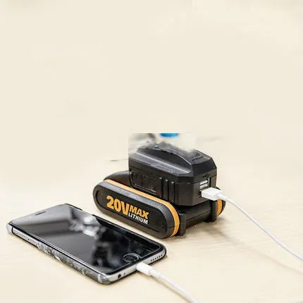 USB адаптер для зарядки конвертер батарей WA4009 батареи worx liion 20 в