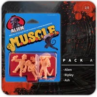 aliens muscles vintage card and joints movable action figure ornaments model toys limited collection