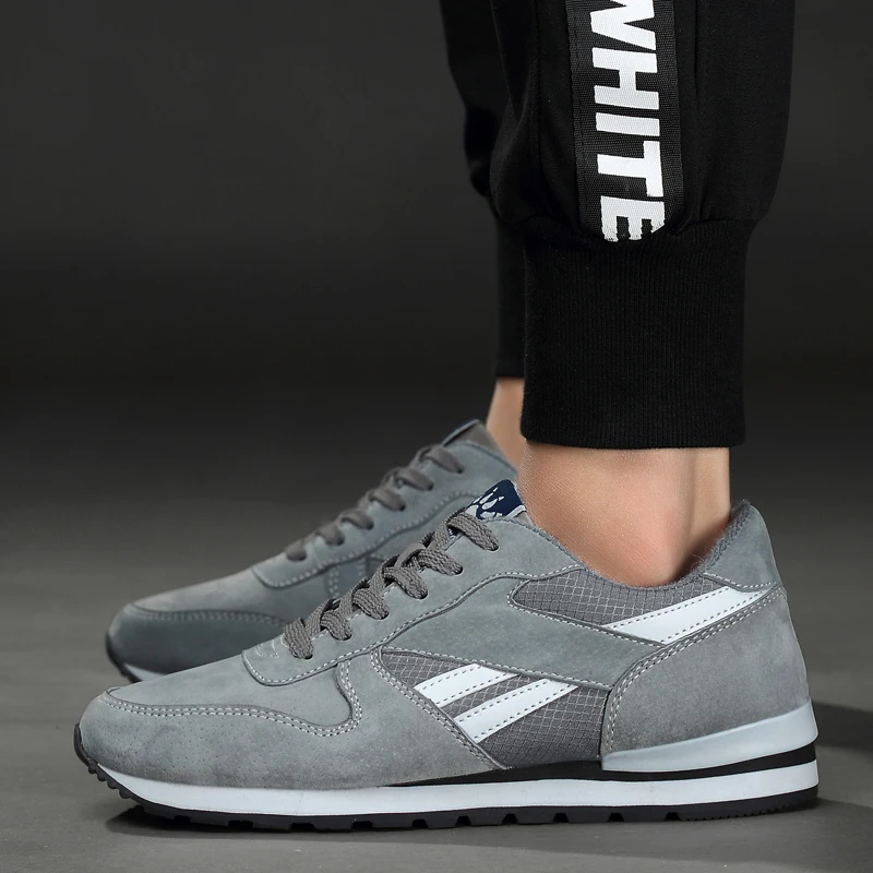 Кроссовки SusuGrace мужские из натуральной кожи дышащие беговые ботинки удобная