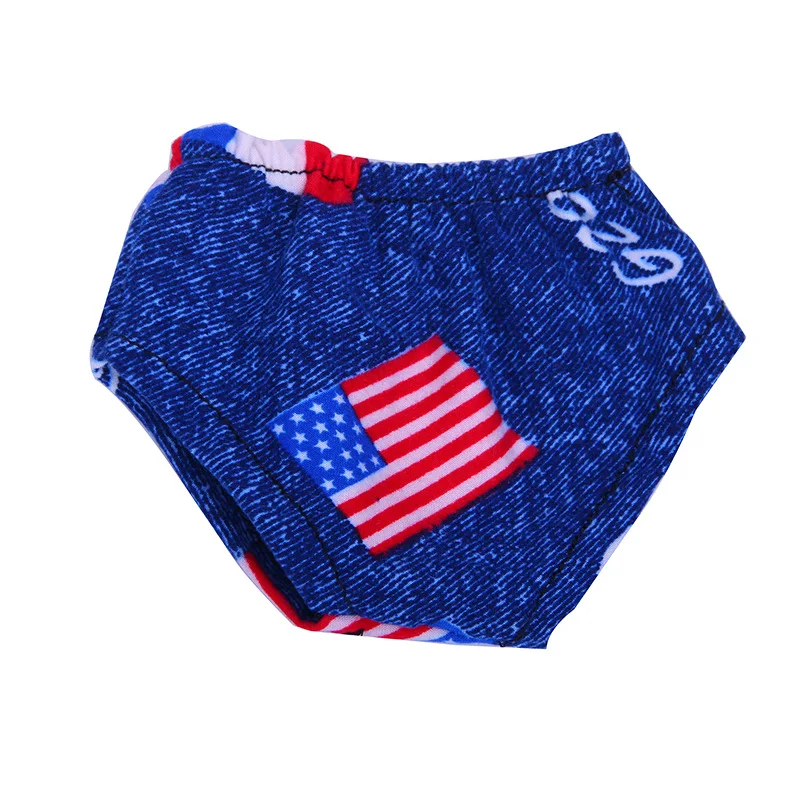 

2021 New Fashion Panties Diapers Underwear for 18" American Girl BJD 45cm Reborn Baby Pajamas Doll Accessories