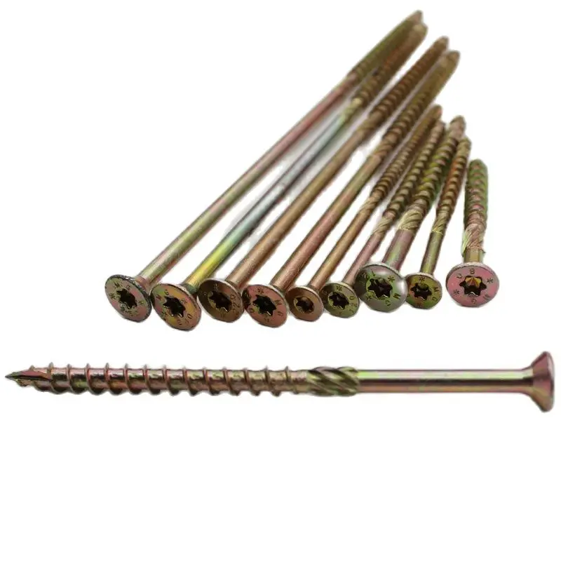 

10pcs Long Countersunk Self Tapping Torx Wood Chipboard Screws 100-260mm
