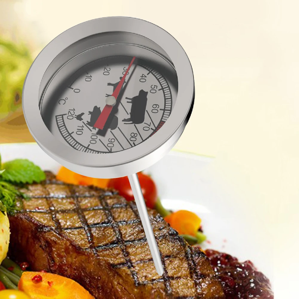 Dial Kitchen Thermometer Stainless Waterproof Food Water Meat Temperature Probe Oven Baking Cooking BBQ Meter Test | Дом и сад