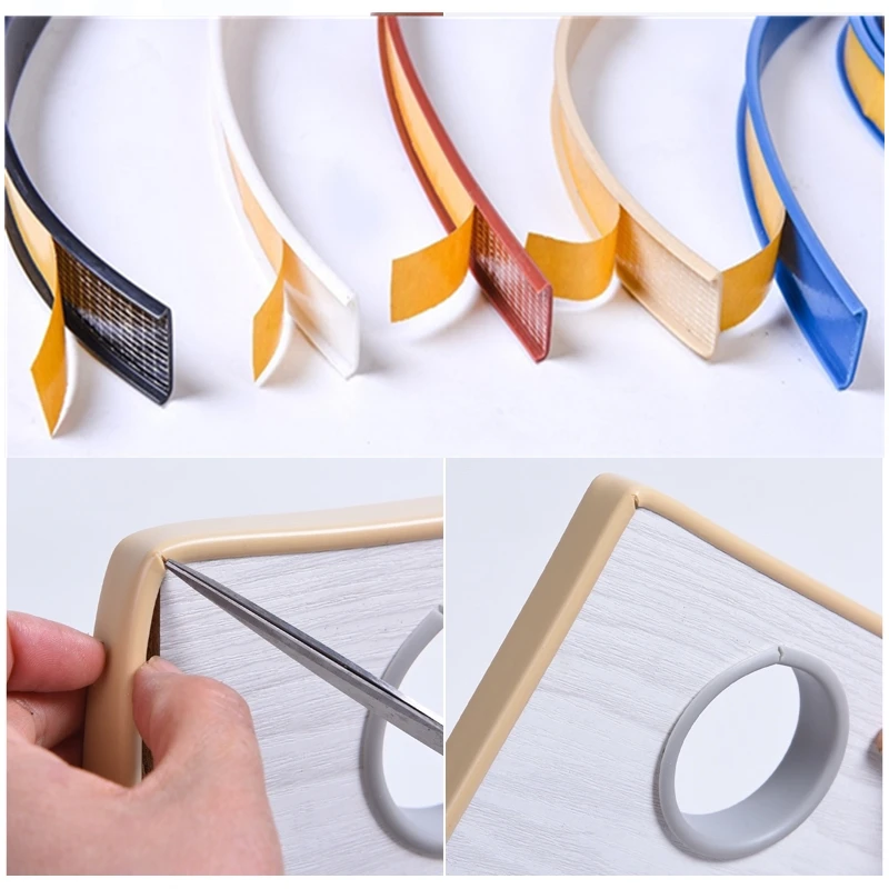 

Soft Self Adhesive U Edge Banding Edging Edgeband for furniture Wardrobe cupboard 16MM 18MM 22MM dash-proof adhesive stripe