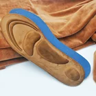 Стельки для обуви из замши с эффектом памяти, 4D, ортопедические, с поддержкой свода стопы, уход за плоскостопием, для мужчин и женщин, зимние теплые