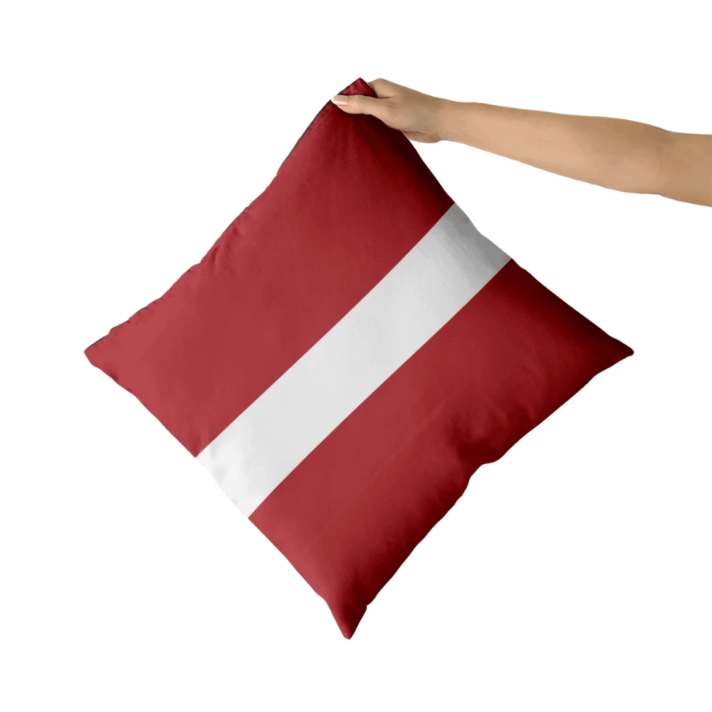 Подушка-декор Латвия - декоративная подушка на подголовник, подушечки для дивана, чехол для подушки, подушки для комнаты, холст, наволочка для подушки, предмет декора для дома.