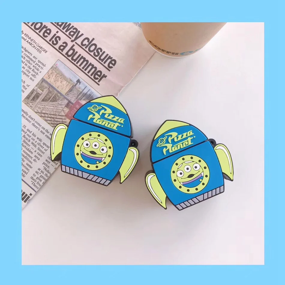 Чехол для AirPods, 3D сетчатый, красный, мультяшный, аниме, стерео, ракета, три глаза, чехол для наушников, для Airpods 2/i10/i11TWS, защитный чехол