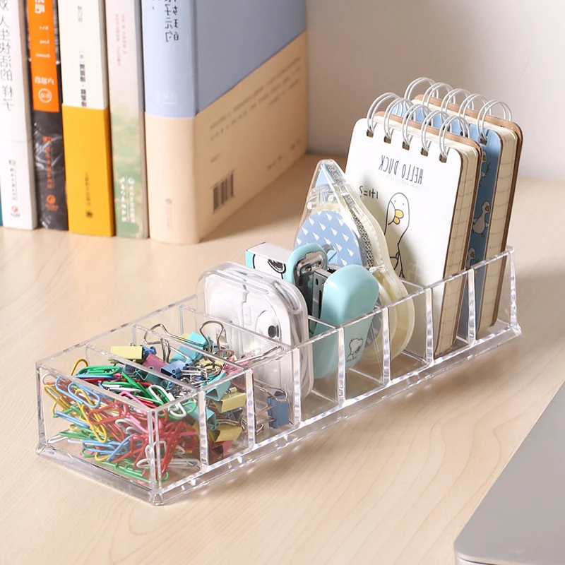 transparent desktop data cable separation visual storage box mobile phone charging earphone cable power cord sorting travel desk free global shipping
