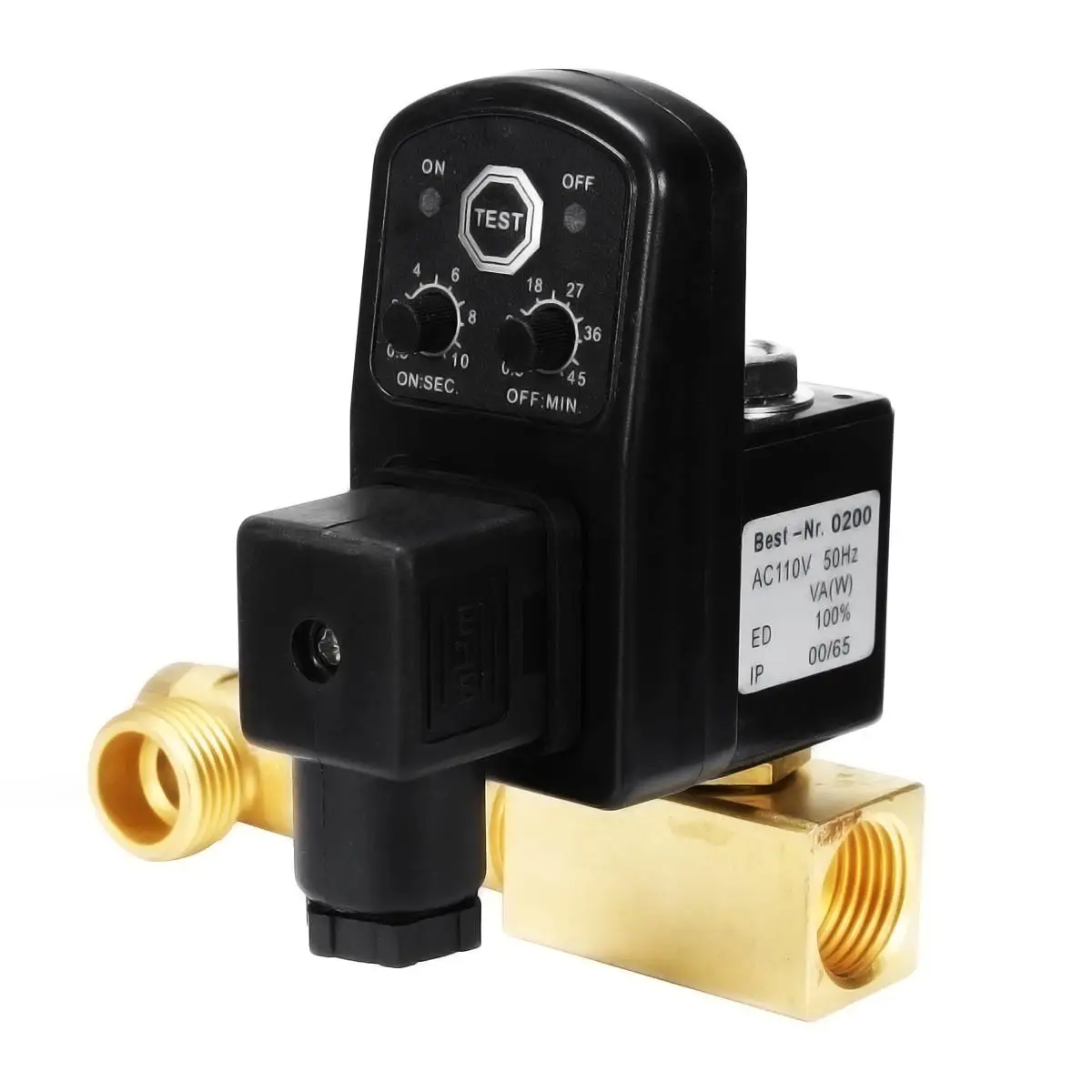 

AC 110V 1/2 Inch 2-way Drain Valve Electronic Timed Air Compressor Condensate Auto Pressure Switch