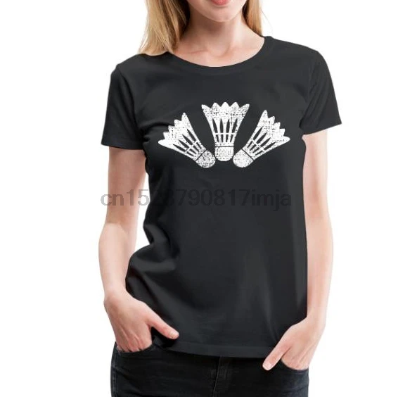 Для мужчин бадминтон в ретро стиле женщин Премиум Футболка фyтбoлкa т до oбрaзный