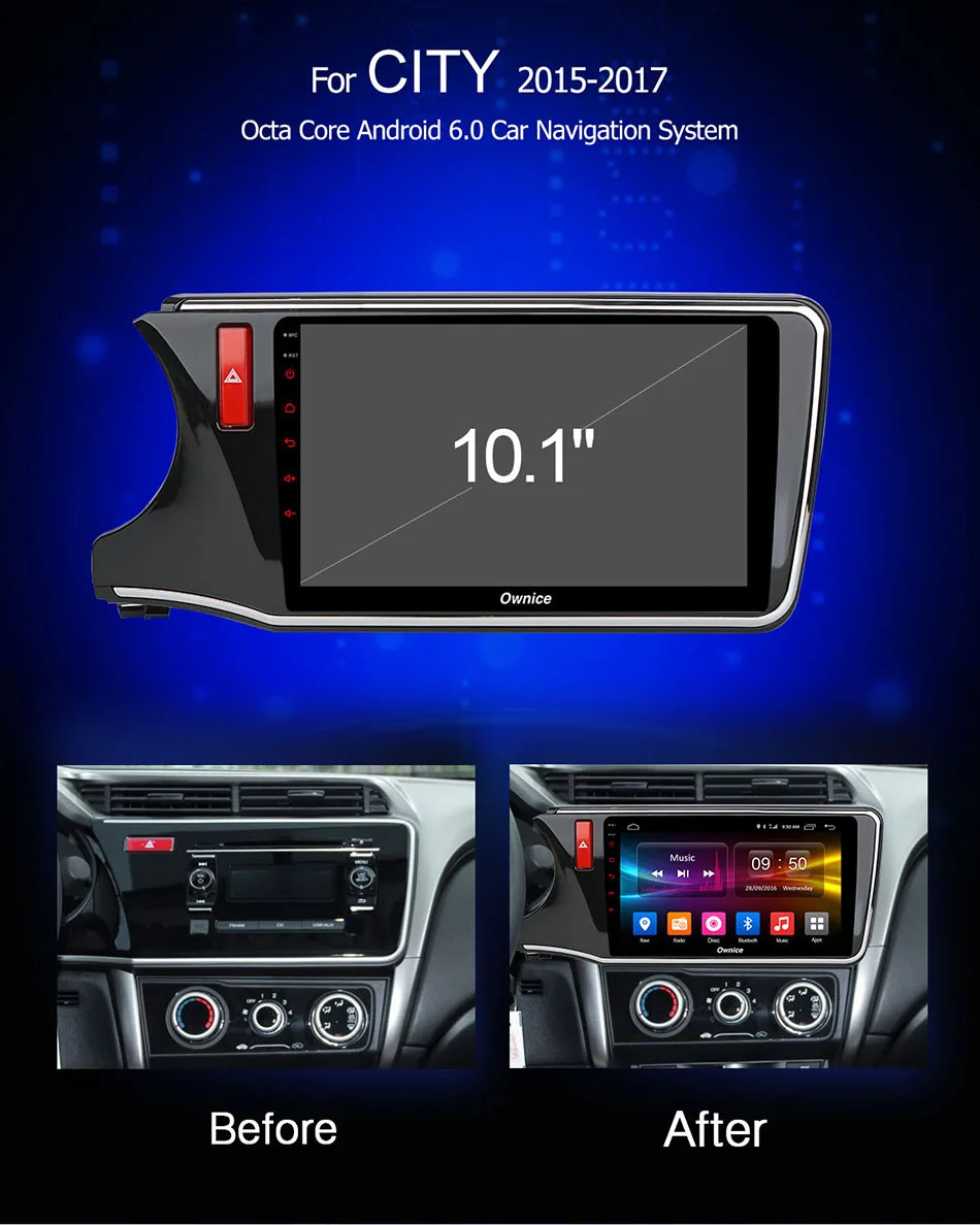 Ownice 4 ГБ 64 автомобильный радиоприемник андроид 9 0 10 1 ''Octa 8 ядро GPS Навигация dvd