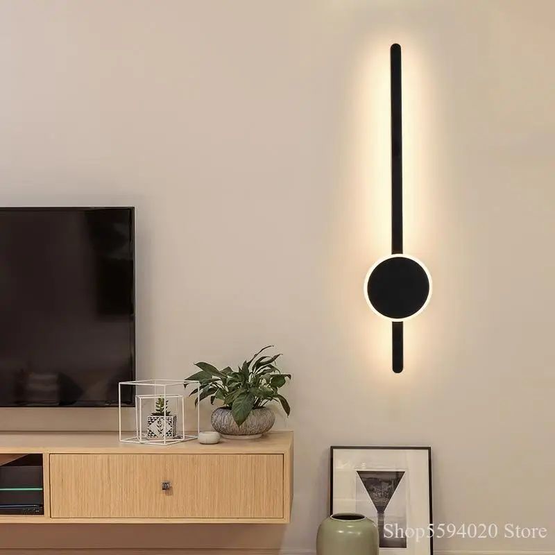 

Modern Minimalist Art Wall Lamp Nordic Living Room Line Wall Lamp Stairs Background Wall Decorative Designer Lamps Wall Lights