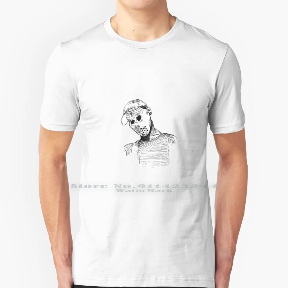 Лыжная маска The Slump God футболка хлопок 6XL лыжи Rap Чернила Портрет музыка