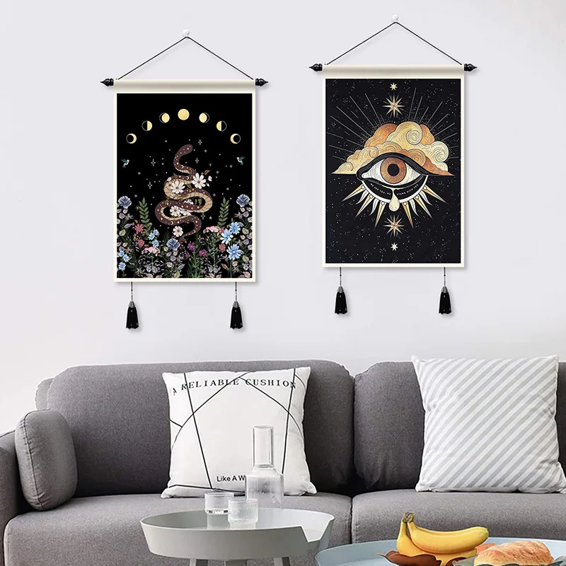 

Tarot Card Tapestry Sun Butterfly Flag Living Room Bedroom Hanging Flag Wine Dormitory Decorative Flag