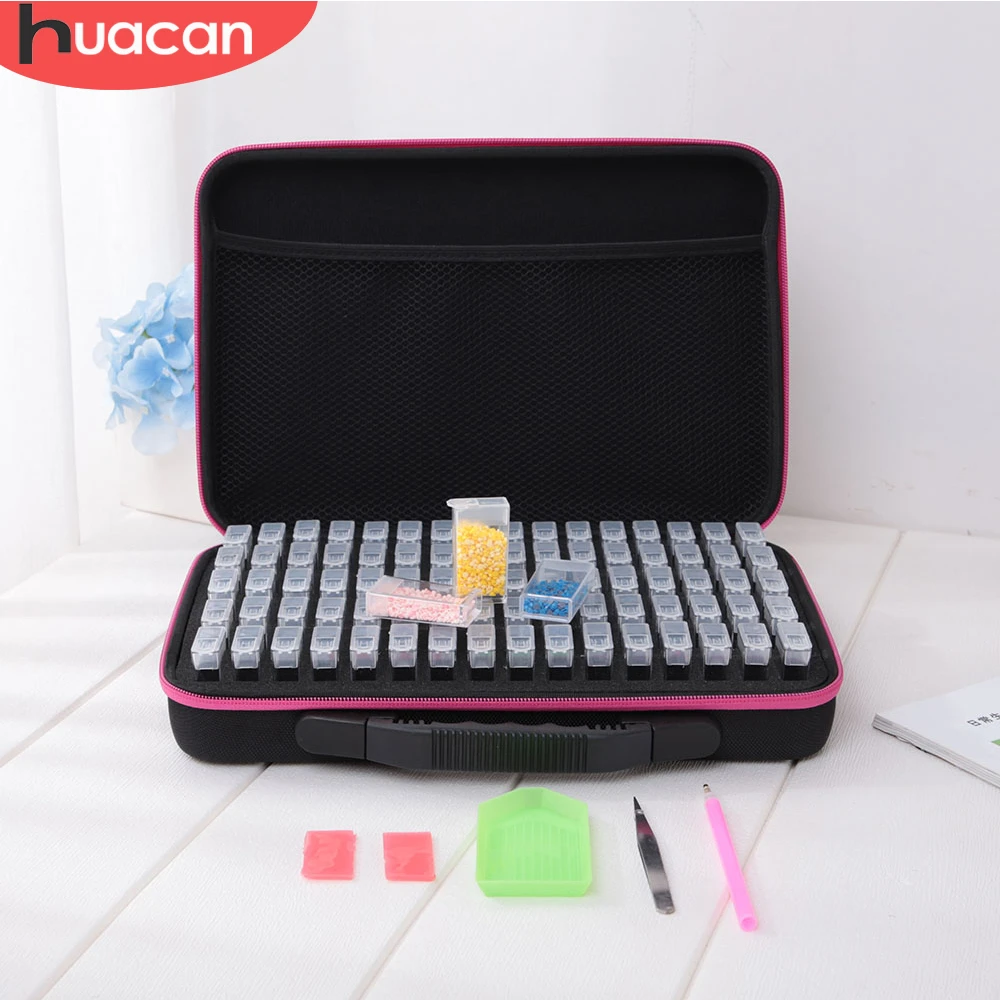 HUACAN 80 сетки DIY алмазная живопись коробка для хранения аксессуары 5d вышивка