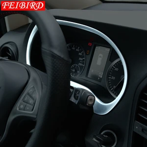 Auto Accessory Dashboard Instrument Panel Screen Frame Cover Trim ABS Fit For Mercedes Benz Vito W447 2014 - 2021Matte
