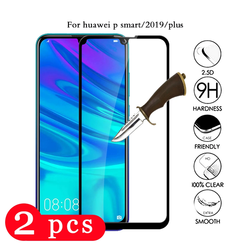 2 шт. 9H для huawei p smart plus 2019 2018 закаленное стекло pro Z защита экрана телефона защитная