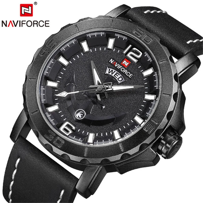 Часы наручные NAVIFORCE Мужские кварцевые брендовые Роскошные спортивные армейские