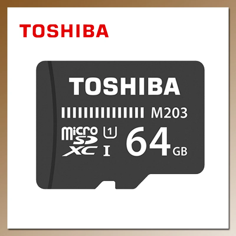 Карта Micro SD TOSHIBA M203 карта флэш памяти на 16 ГБ 32 SDHC 64 128 SDXC U1 класс 10 TF/SD памяти|Карты