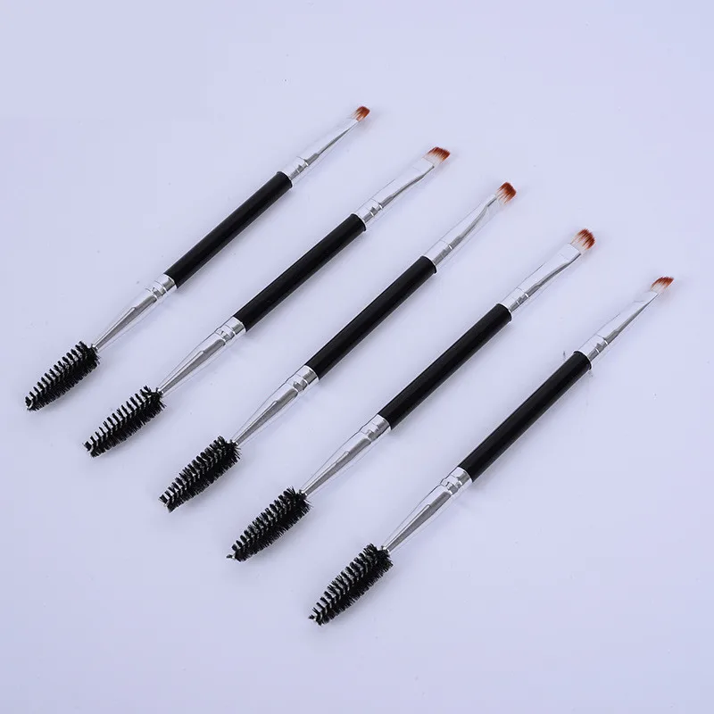 1pcs eyebrow brush Профессиональный набор кистей для макияжа, 12 шт./партия кисти для теней, растушевка, подводка для глаз, ресницы, кисти для бровей, для макияжа, Brochas Maquillaje - Handle Color: 1pcs eyebrow brush