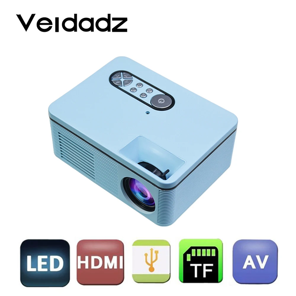 Портативный мини светодиодный проектор VEIDADZ S361 600 x пикселей люмен домашний
