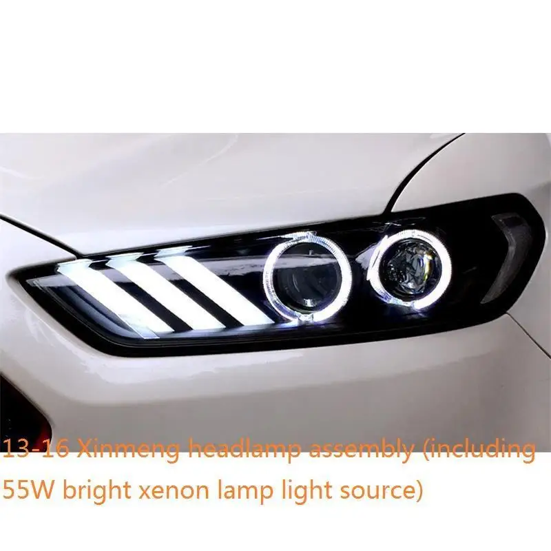 MODEL N Drl Luces Para Auto Assessoires светодиодные боковые поворотники Automovil фары Задние Автомобильные фары в сборе 13 14 15 16 для Ford Mondeo - Цвет: MODEL N