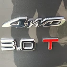 3D металлический Автомобильный багажник двигателя шкала смещения эмблема V6 V8 4WD авто наклейки