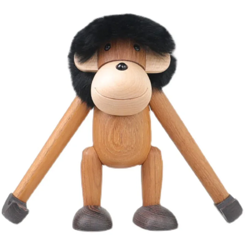 

Solid Wood Animal Decorations Monkey Pendants Orangutan Teak Desktop Decorations Solid Wood Decorations Porch Monkey Pendants