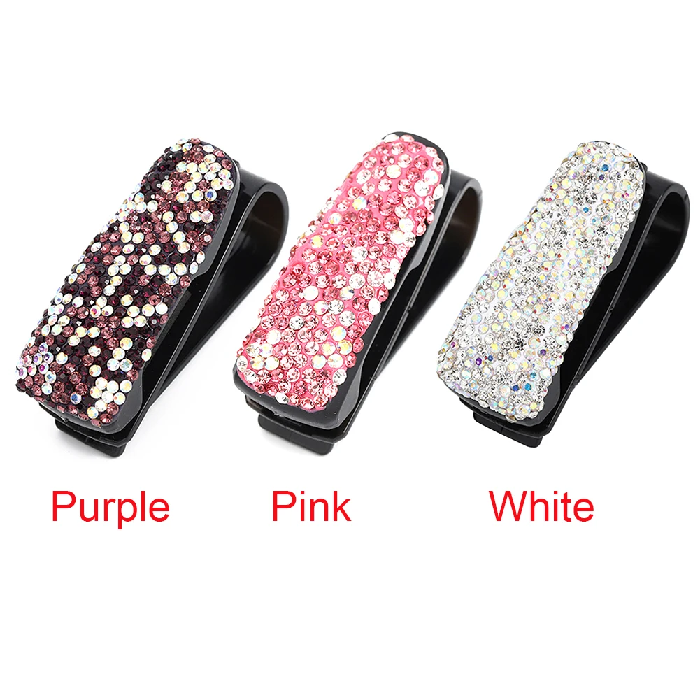 Автомобильный Блестящий Алмазный Профессиональный Кристальный зажим для