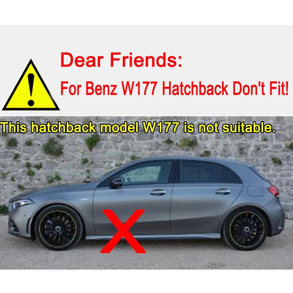 Для Mercedes Benz A Class W177 V177 A180 A200 A220 A250 2019 + Автомобильный внешний корпус задний бампер
