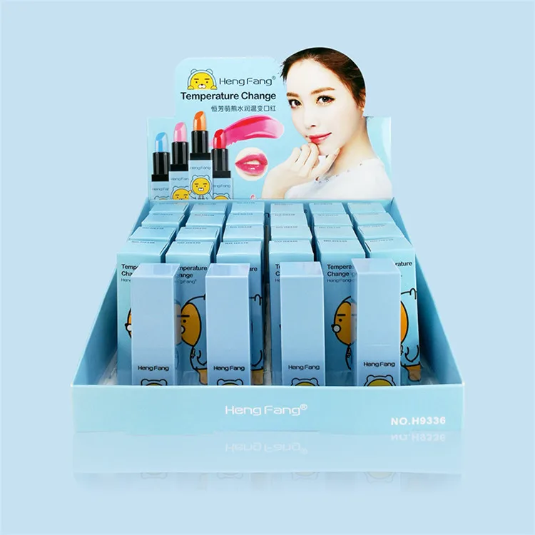 Помада с милым медведем меняющая цвет улучшает рисунок губ не прилипает к губной