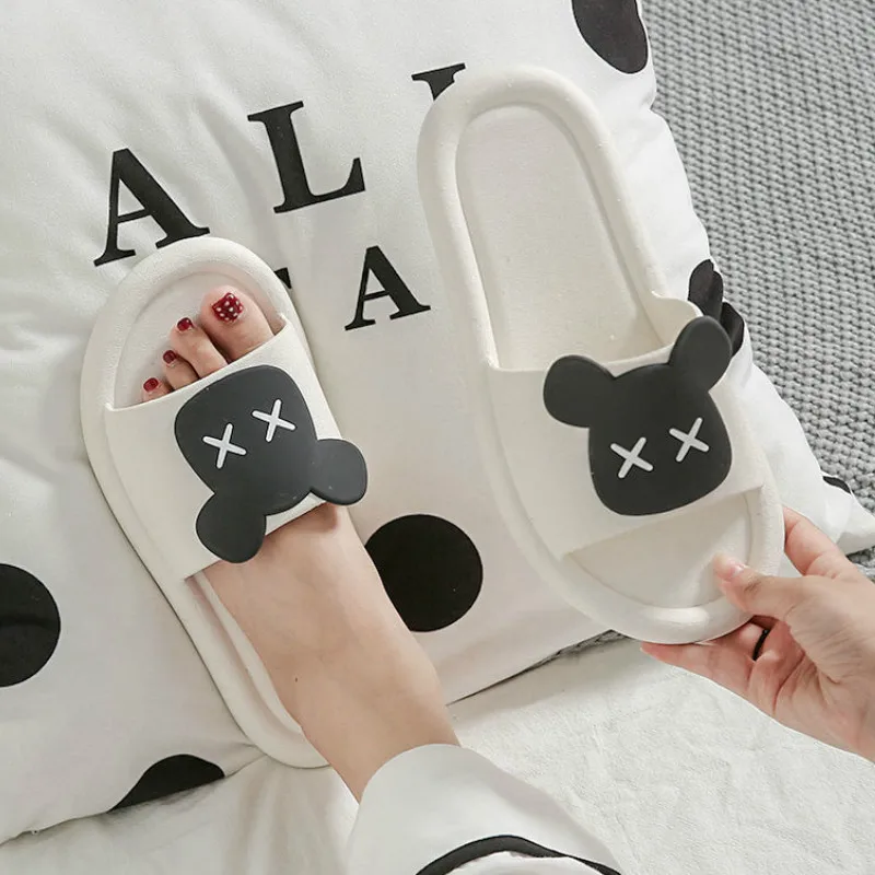 

Шлепанцы женские с открытым носком, сланцы для дома и пляжа, тапочки на низкой платформе, симпатичные Тапочки, лето 2021