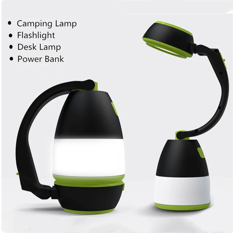 Портативный аварийный светильник 3 в 1, фонарик для кемпинга, настольная лампа для чтения, светодиодный ночник с USB-зарядкой, уличный ночник д... от AliExpress WW