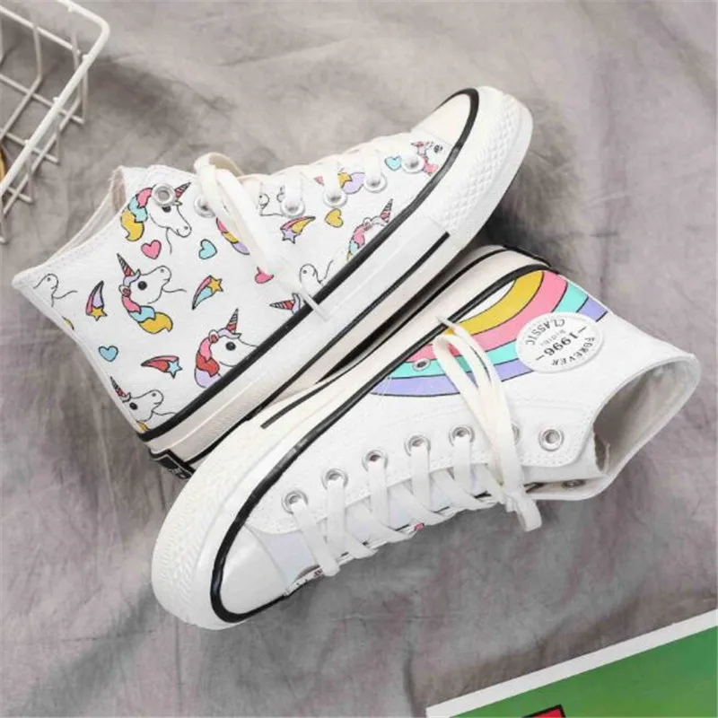 

Women's Flat-soled Sneakers Women Canvas Shoes Fashion Vulcanize Shoes Zapatillas Mujer Zapatos De Mujer platform sneakers