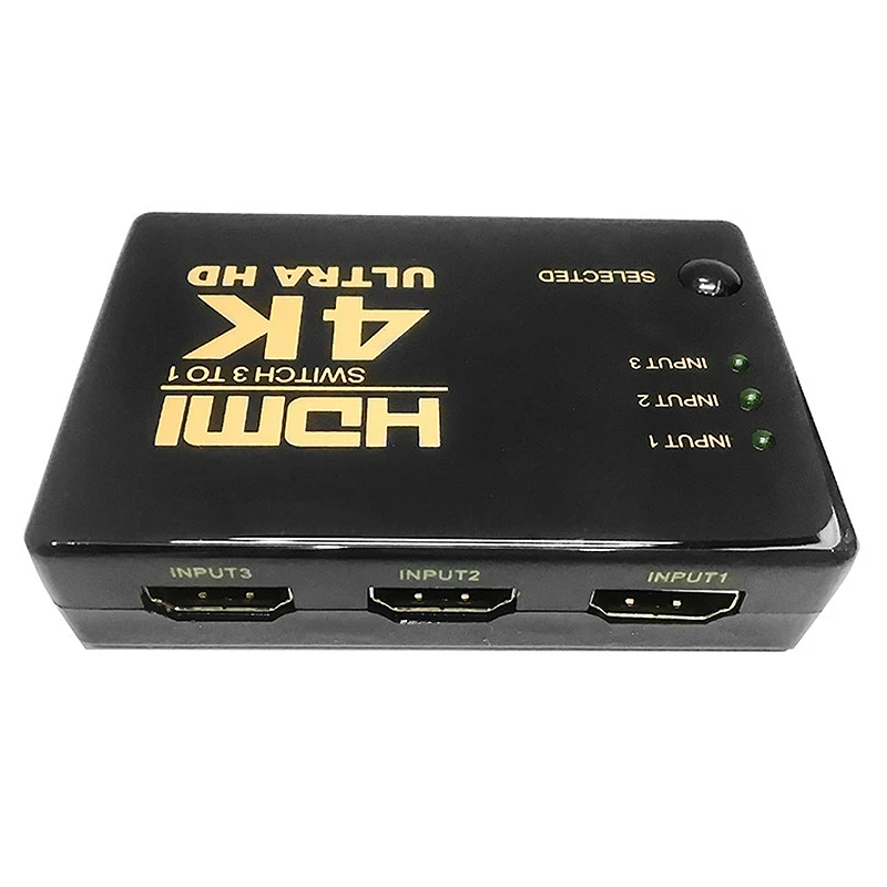1080P HDMI видеопереключатель 4K x 2K сплиттер 3 входа 1 выход переключатель для DVD TV PS4/3| |