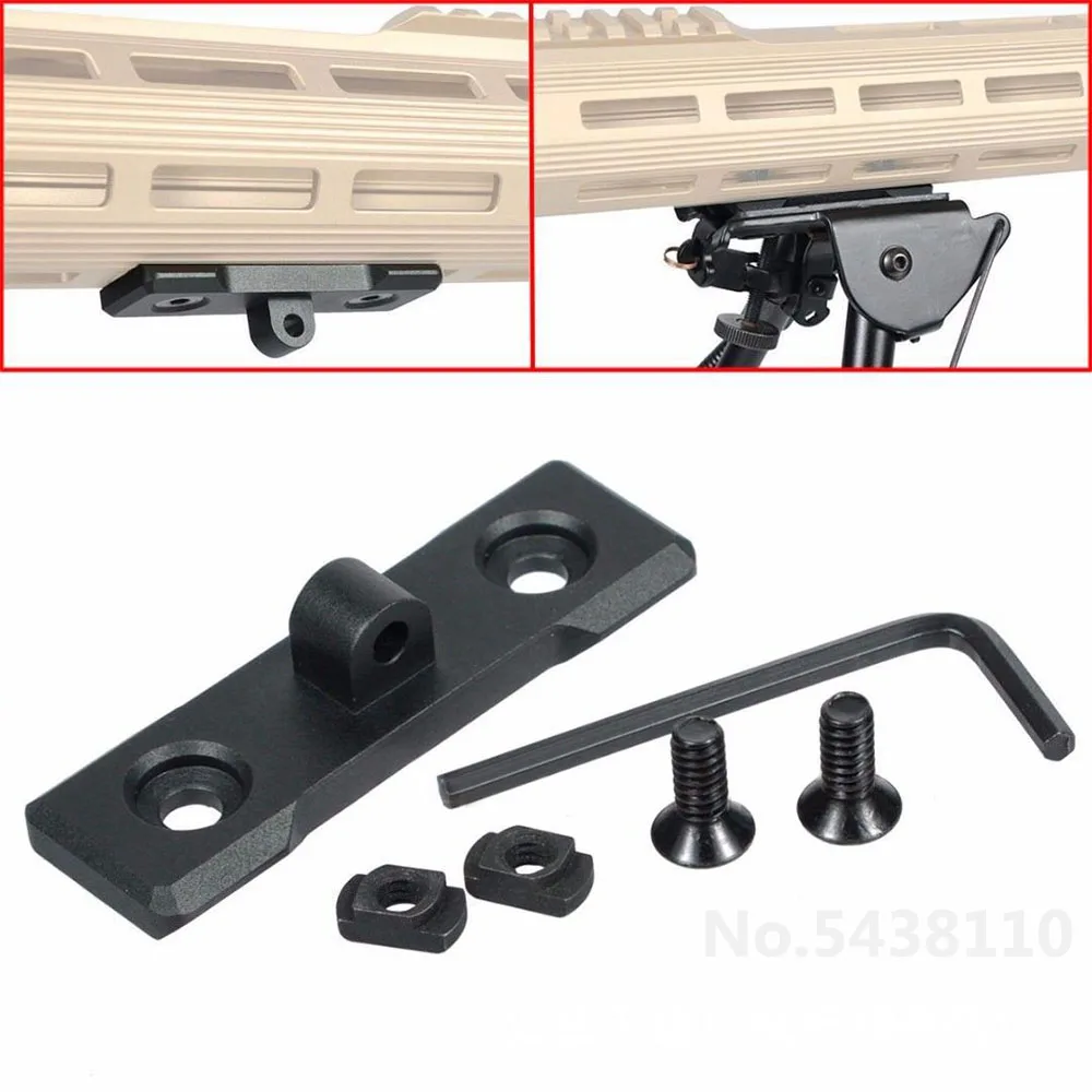 

TOtrait M-Lok Bipod Mount Adapter AR15 Bipod Adaptor Fits mlok Rail Harris Bipod Sling Stud Aluminum Accessories With Wrench