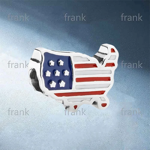 

791272ENMX Flag Element Charm