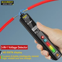 maxrieny x1 x2 voltage detector multimeter non contact lcd large screen smart test pencil live indicator electric wiring tester