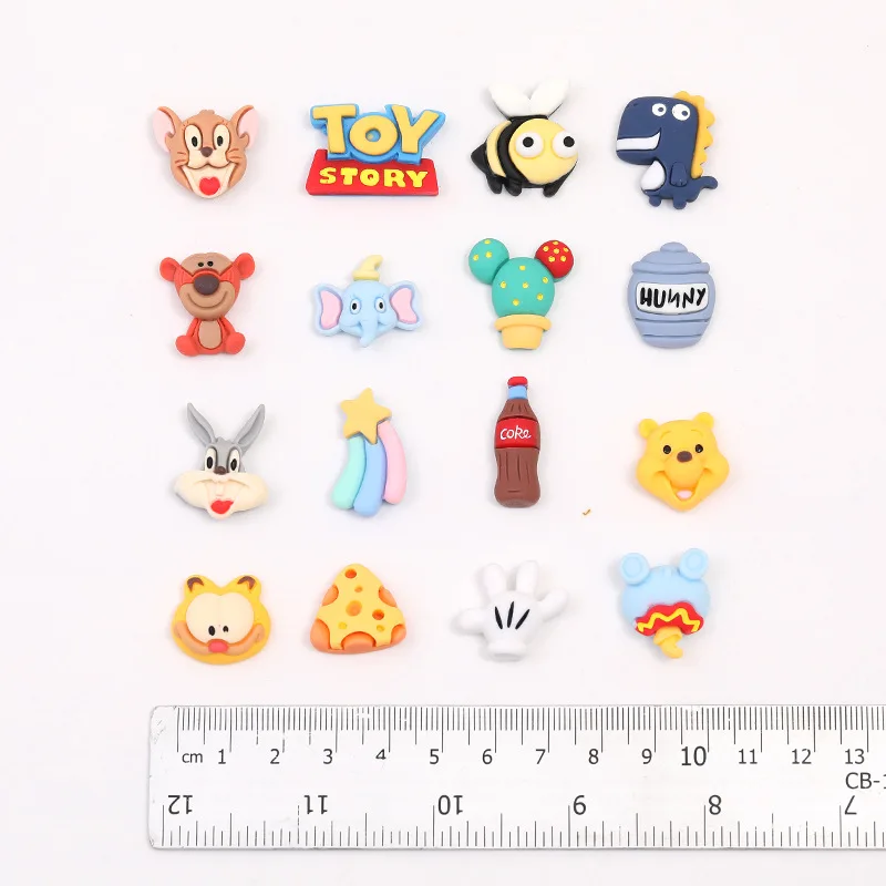 

20PCS Cartoon Mixed Resin DIY Craft Supplies Phone Shell Material Hair Key Chain Accessories Handmade Festival Party Decoration