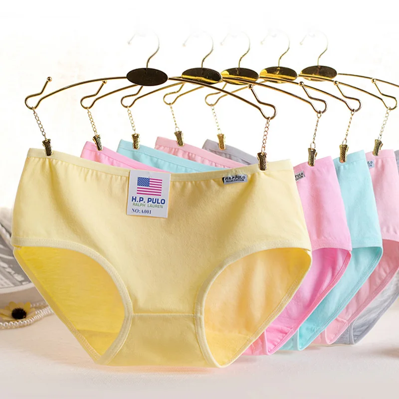 

Girls Seamless Panties Children Underwear Teenage Briefs Comfort Kids Underpants Breathable Female Lingerie Random Colors