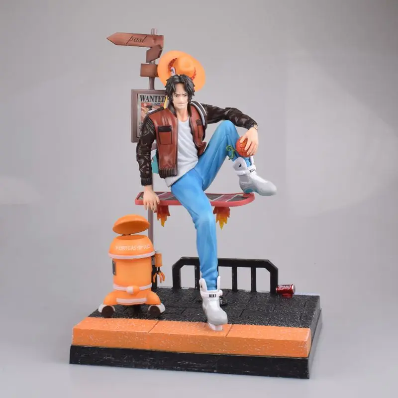 

Hot One Piece Monkey D Luffy Roronoa Sanji ACE Zoro Tide Suit X Ver. Anime Luffy Zoro Action Figure PVC Collectible Model Toy
