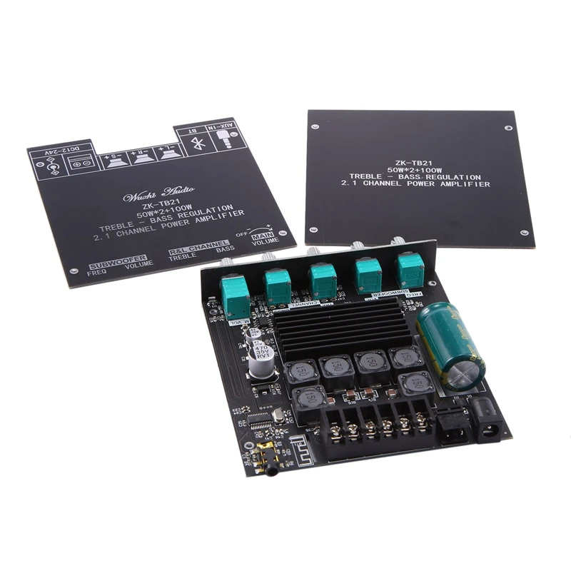 ZK TB21 TPA3116D2 Bluetooth 5 0 сабвуфер усилитель доска 50WX2 + 100 Вт 2 1 канал Мощность аудио